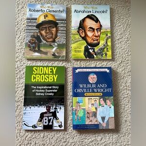 Roberto Clemente, Sidney Crosby, Abraham Lincoln, Wright Bros, Neil Armstrong.